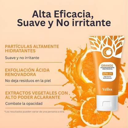 Gel exfoliante de naranja