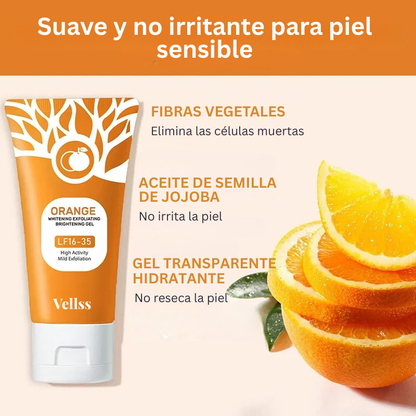 Gel exfoliante de naranja